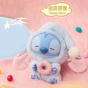 Miniso Stitch Eat Something Before You Sleep Plush Blind Box Sleepy Donut